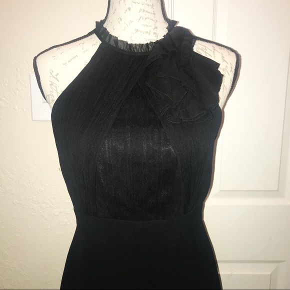 Ann Taylor Dresses & Skirts - Ann Taylor Black Halter Sleeveless Dress 100% Silk